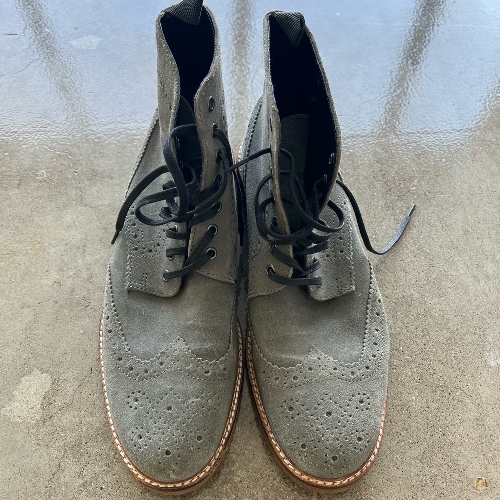 LIKE NEW. ASOS Male dress shoes Men’s Size 9. Grey suede, barely worn.